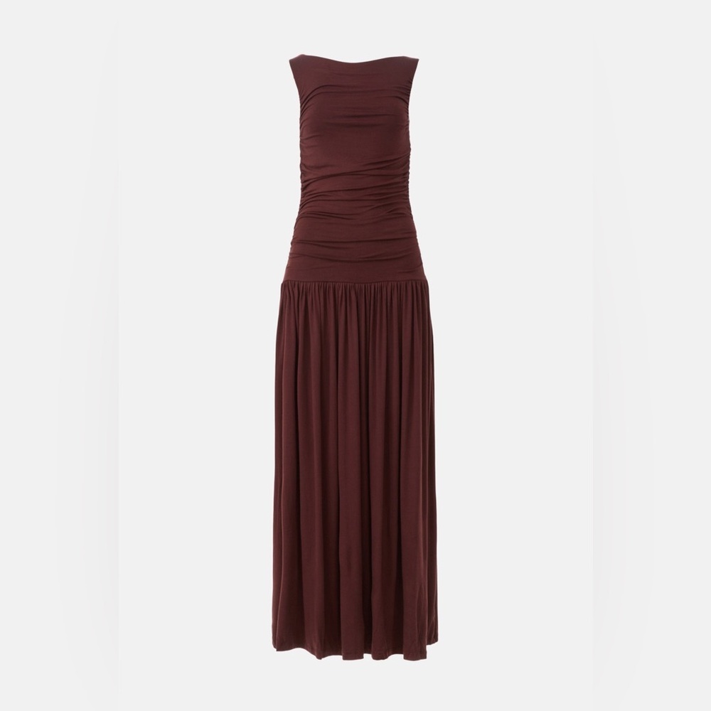 Runway Patmos Dress - Dark Walnut